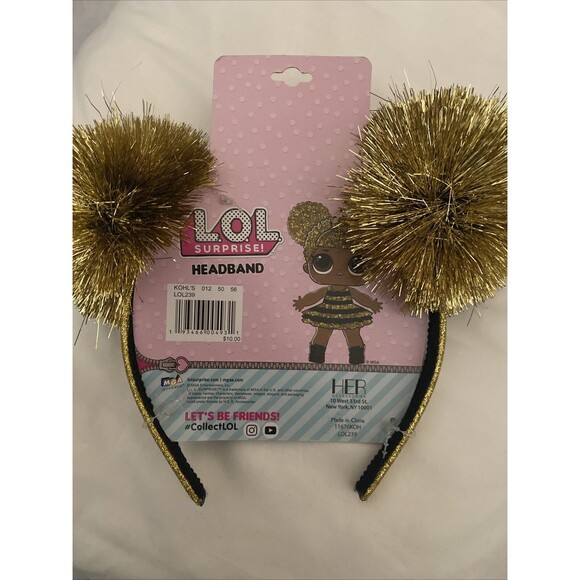 LOL Surprise Queen Bee Gold Bow Headband Tiara L.O.L. Surprise! Ages 3+ NEW - Picture 3 of 3